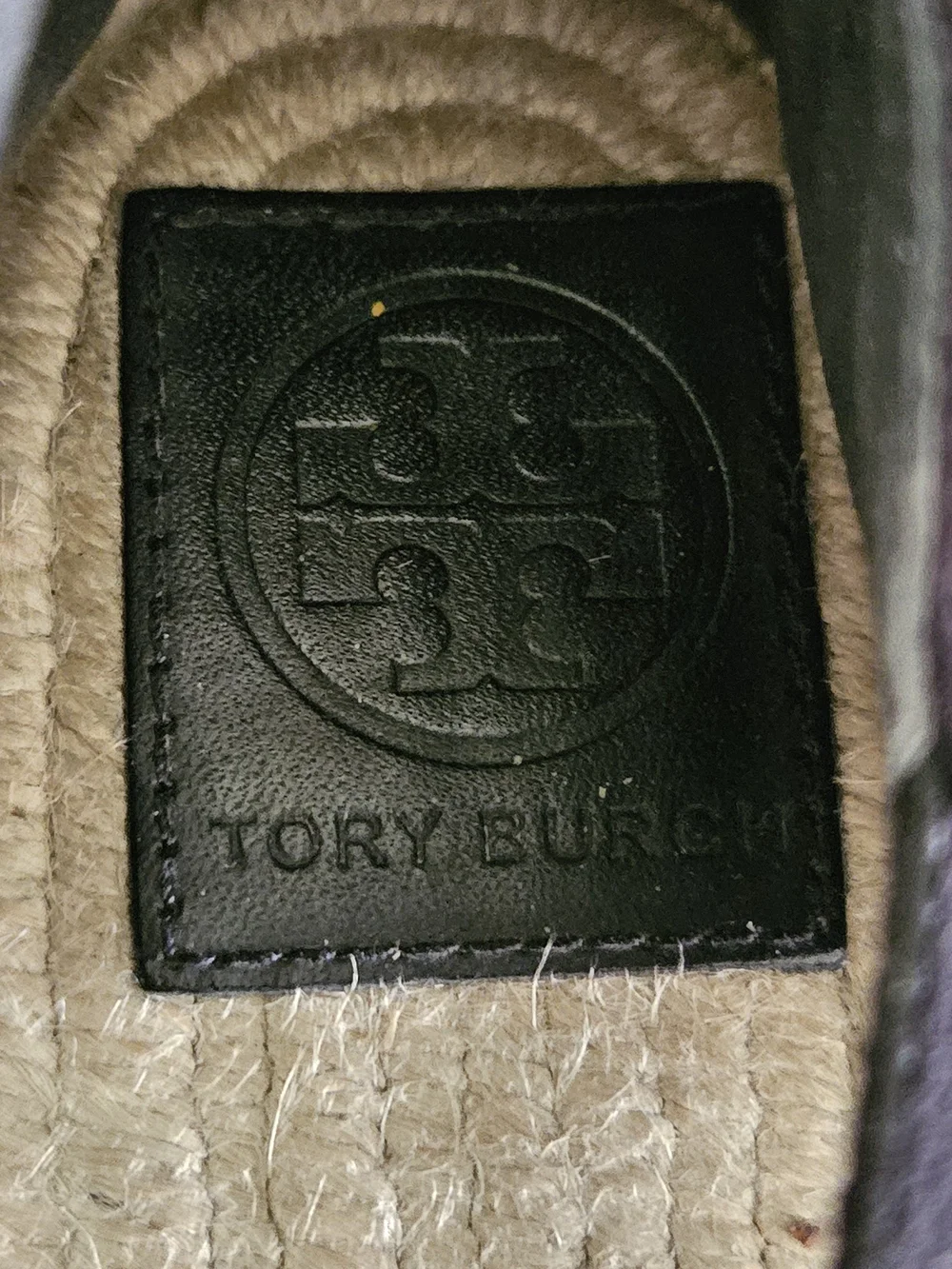 Tory Burch Black Espadrille Flats